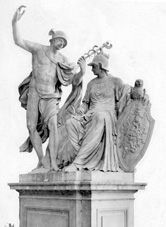 Minerva und Merkur, Archivfoto, Sächsisches Landesamt für Denkmalpflege, Fotostelle